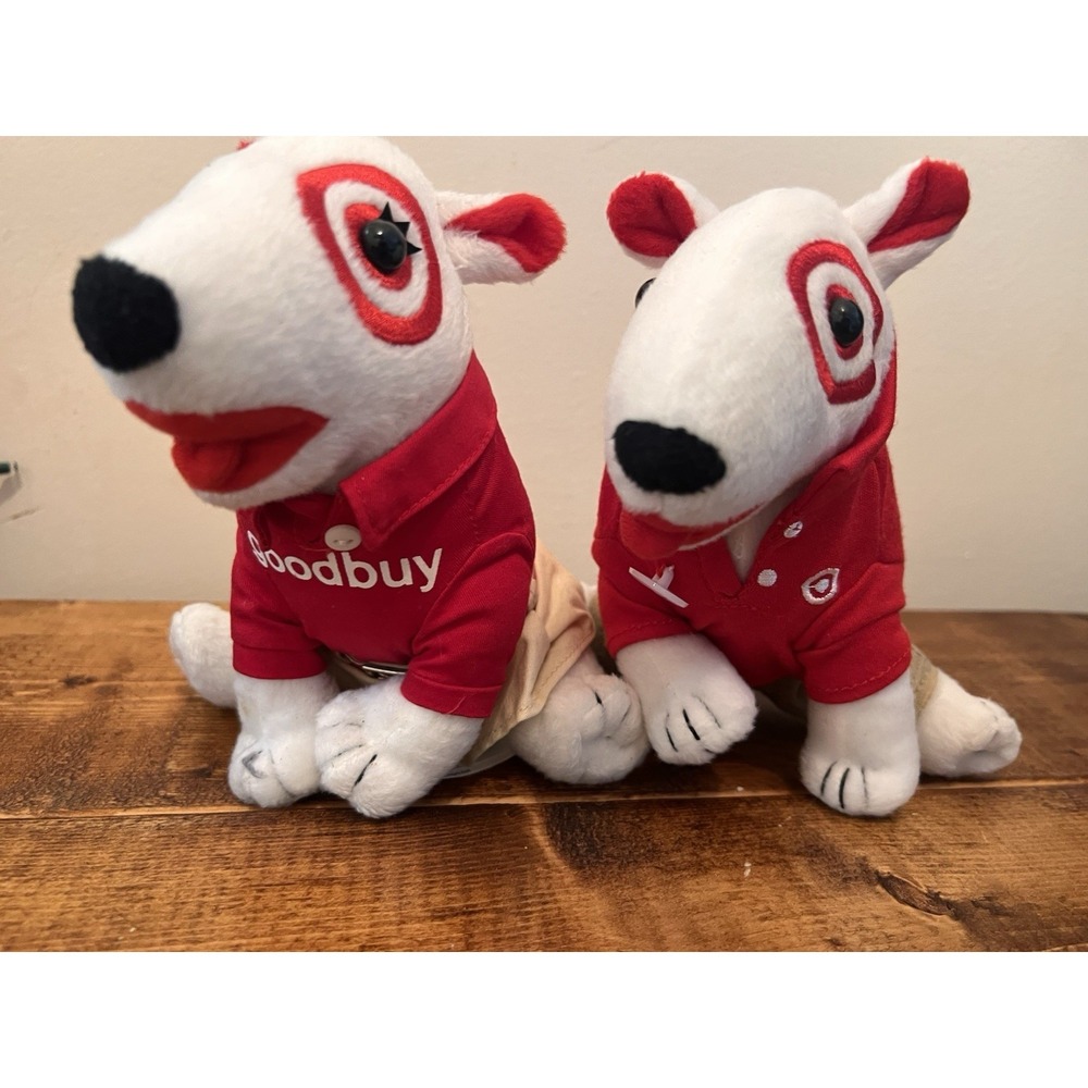 Target Bullseye Dog Plush Employee Stuffed Toy Nametag 2008 Edition One Lot No